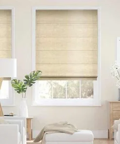 Rèm roman 2 lớp chống nắng cản nhiệt màu kem