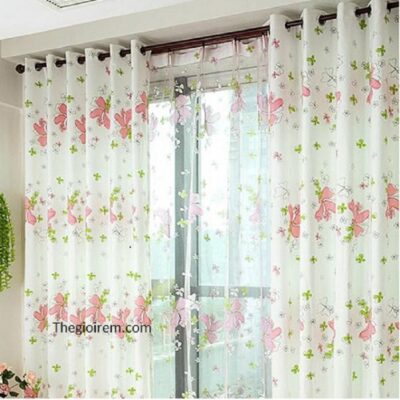 rem vai hoa cho phong be