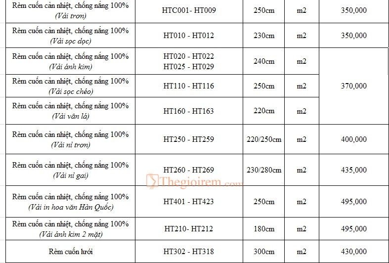 rèm cuốn chống nắng