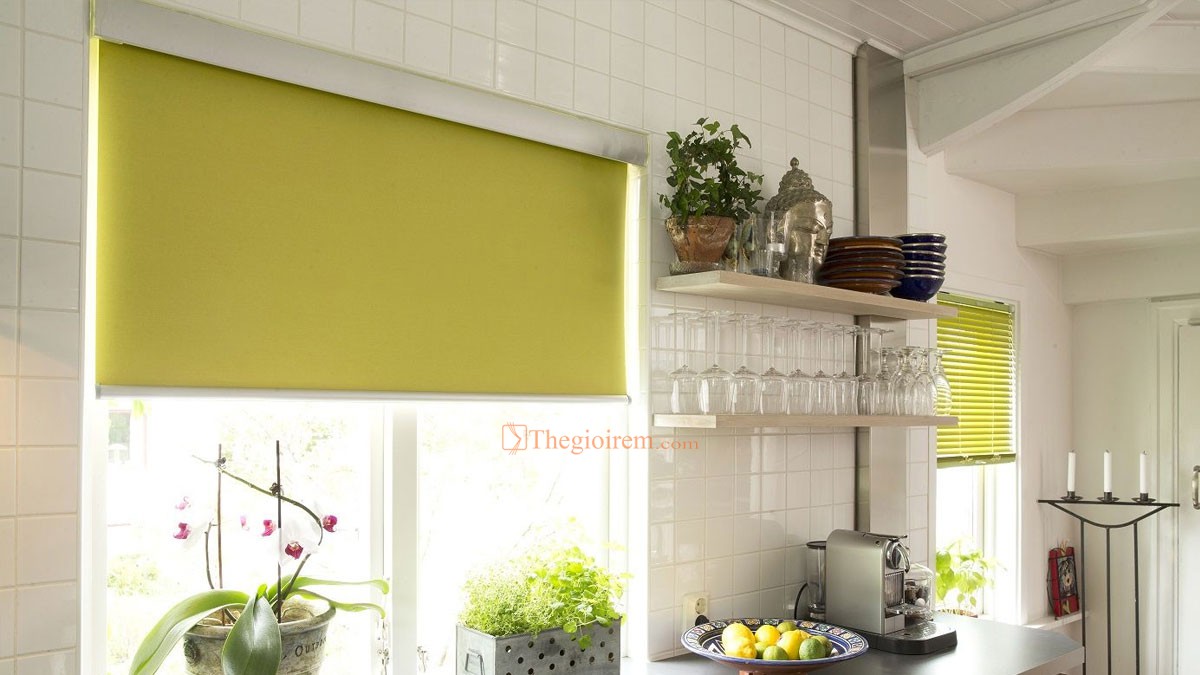 rèm cuốn trơn màu vàng đẹp rèm cuốn trơn màu vàng đẹp