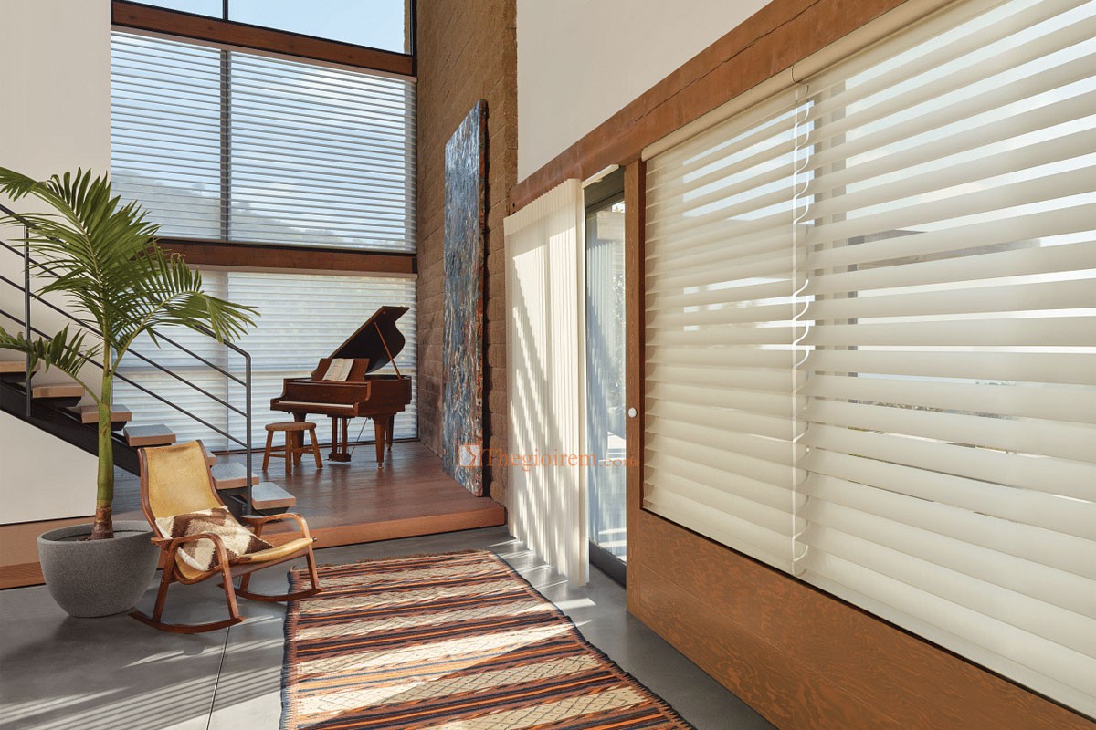 rèm sáo gỗ che nắng