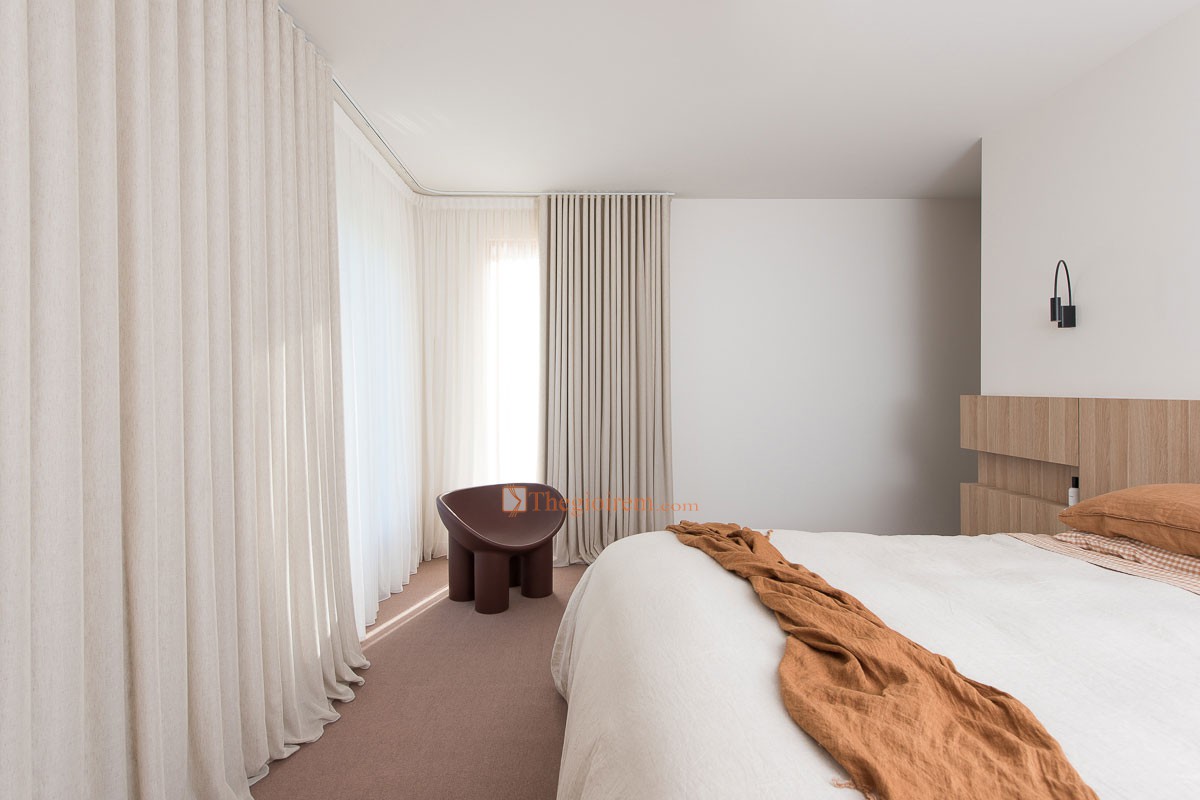 rèm vải chống nắng phòng ngủ