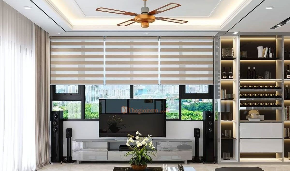lắp đặt rèm cầu vồng