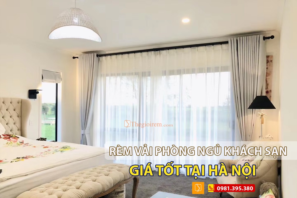 Rèm vải phòng ngủ khách sạn Hà Nội Rèm vải phòng ngủ khách sạn Hà Nội