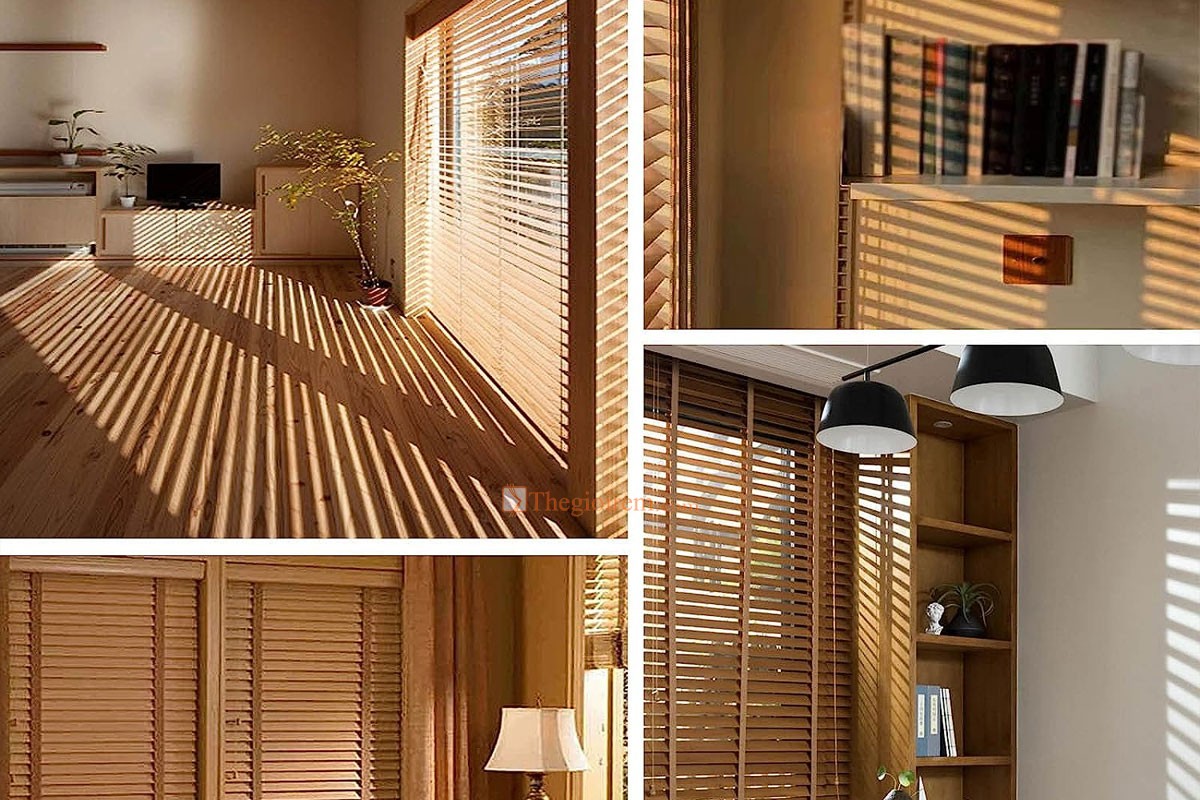 các loại rèm sáo nhựa giả gỗ