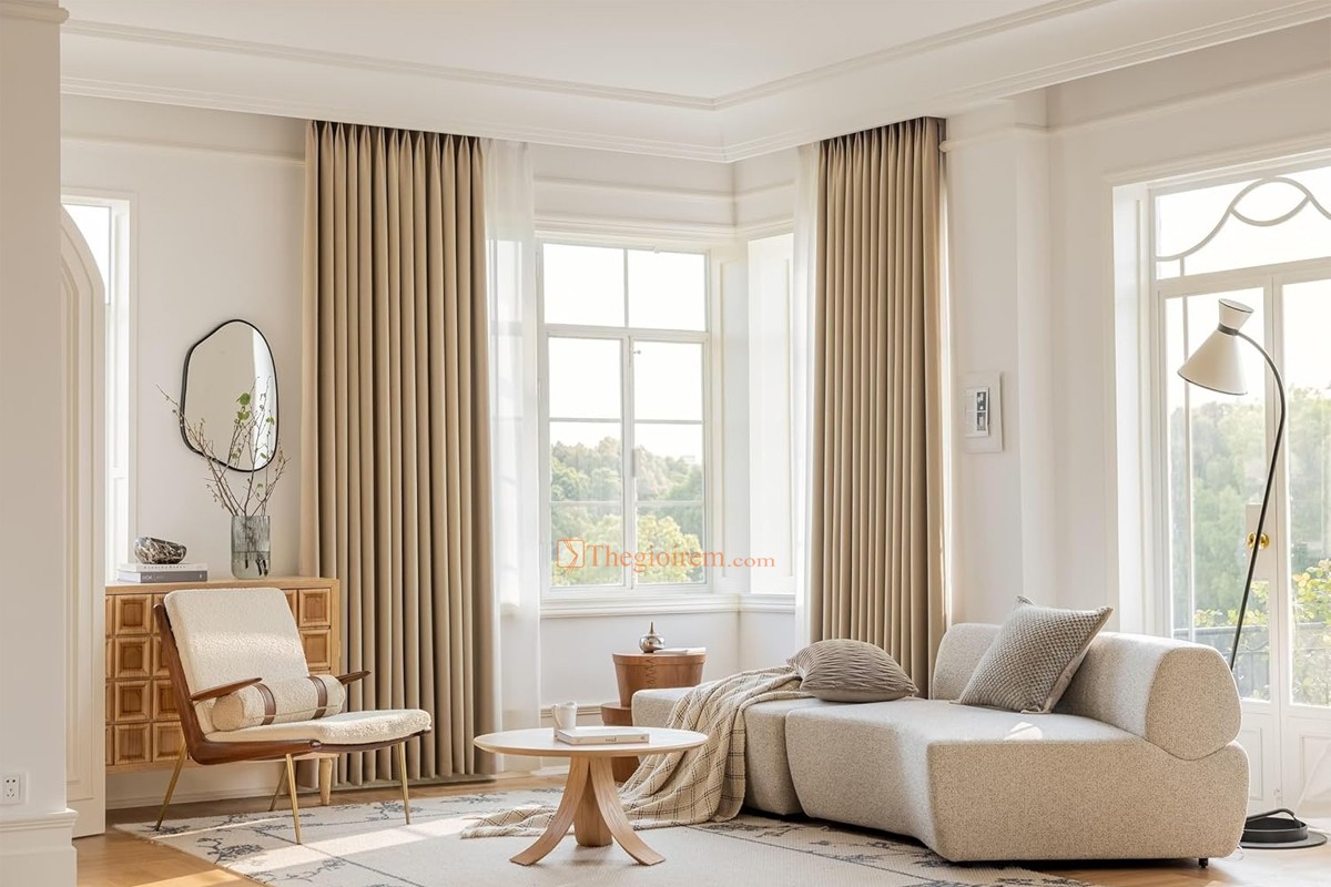 Rèm vải cản nắng chống cháy