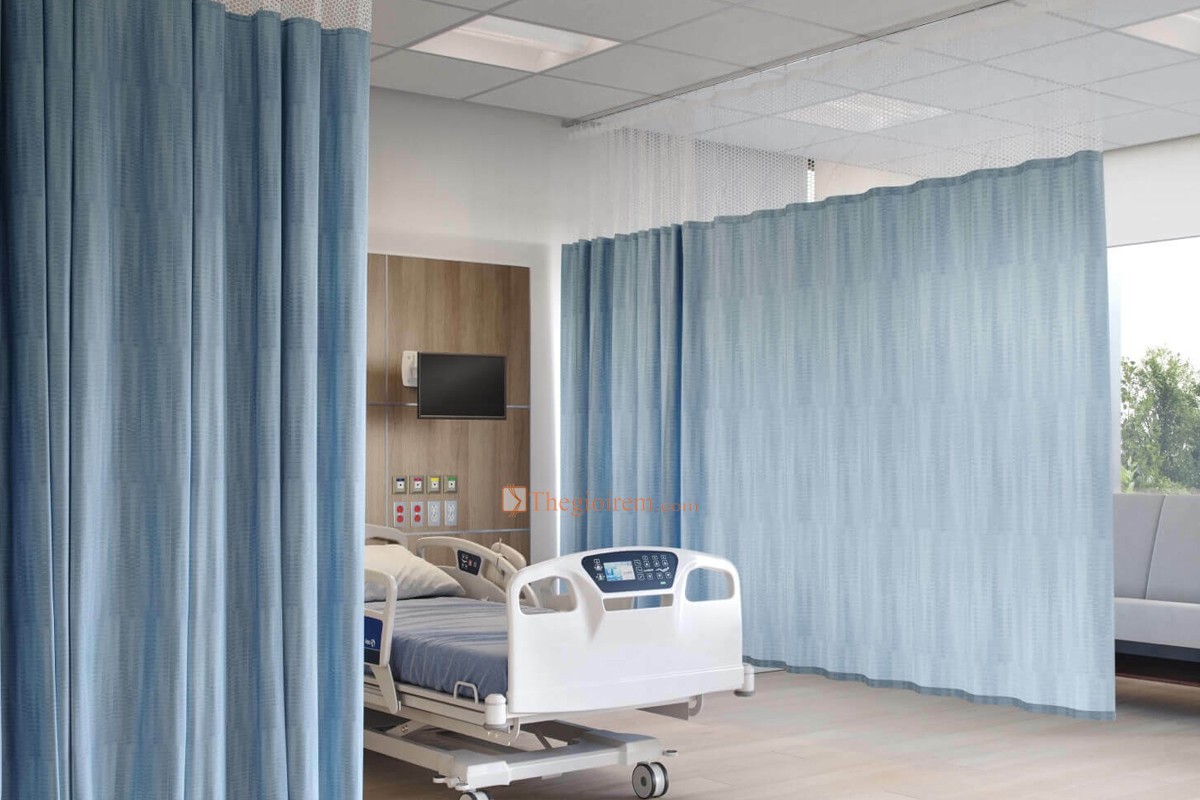 rèm ngăn giường bệnh nhân